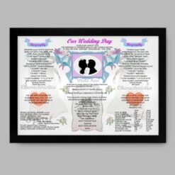 45th Anniversary (Sapphire) Wedding Day Chart Framed Print -Cheap Gifts Store 735x735 fitbox 45th anniversary sapphire wedding day chart tge 9