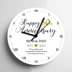 Personalised 50th Anniversary Clock -Cheap Gifts Store 735x735 fitbox 50th anniversary clock 3