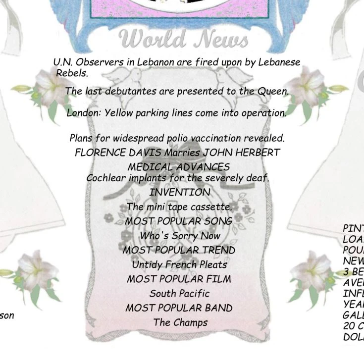 65th Anniversary (Blue Sapphire) Wedding Day Chart Framed Print 5 65th Anniversary (Blue Sapphire) Wedding Day Chart Framed Print - Image 3