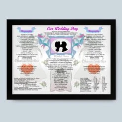 6th Anniversary (Iron) Wedding Day Chart Framed Print -Cheap Gifts Store 735x735 fitbox 6th anniversary iron wedding day chart tge 9