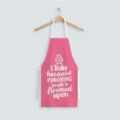 I Bake Because Punching People Is Frowned Upon Apron -Cheap Gifts Store 735x735 fitbox Lifestyle I Bake Apron 1