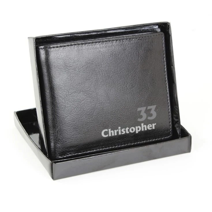 Personalised Birthday Leather Wallet 6 Personalised Birthday Leather Wallet - Image 4