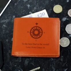 Personalised Compass Tan Leather Wallet -Cheap Gifts Store 735x735 fitbox P1014A49 1