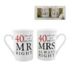 Amore Gift Set - 40 Years Of Mr Right/Mrs Always Right -Cheap Gifts Store 735x735 fitbox WG67740