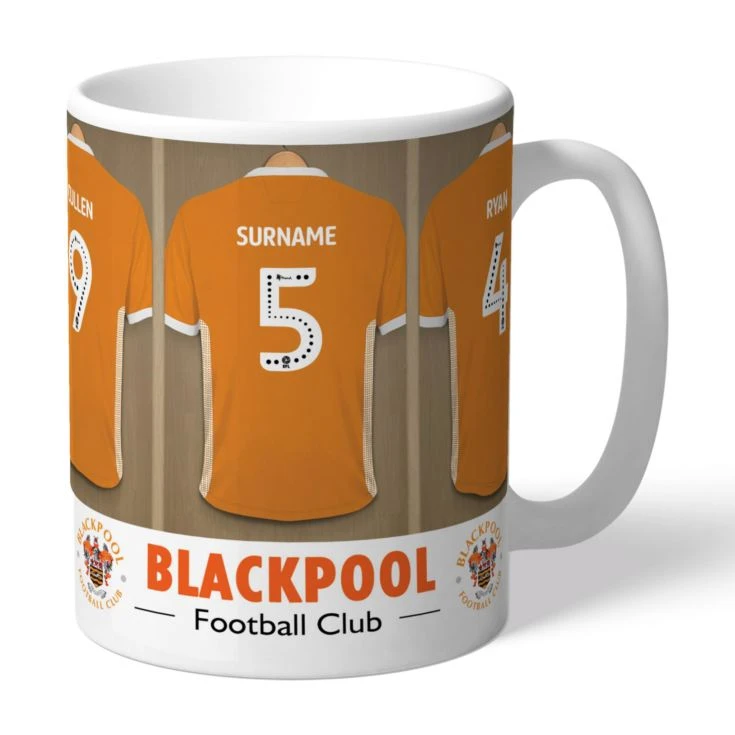 Personalised Blackpool FC Dressing Room Mug 3 Personalised Blackpool FC Dressing Room Mug