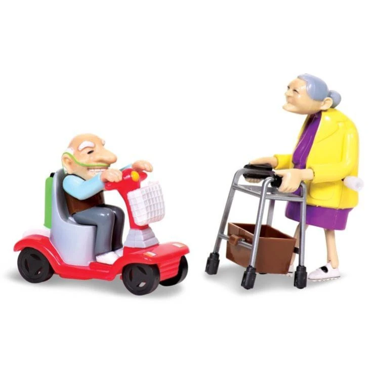 Racing Granny And Grandad Wind Up Toys 4 Racing Granny And Grandad Wind Up Toys - Image 2
