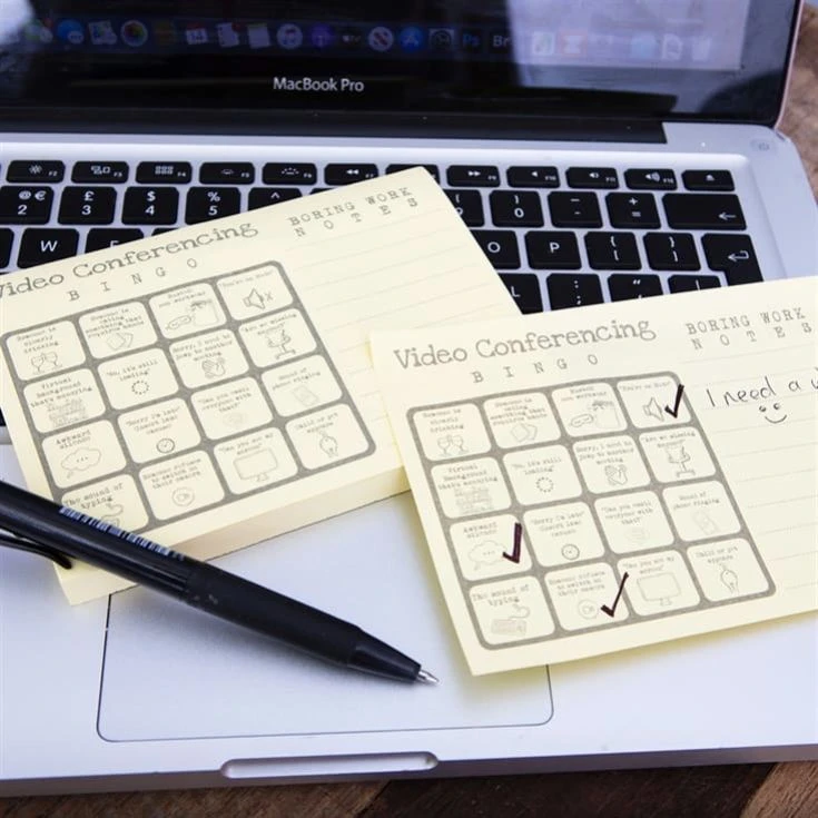 Virtual Meeting Bingo Memo Pad 3 Virtual Meeting Bingo Memo Pad