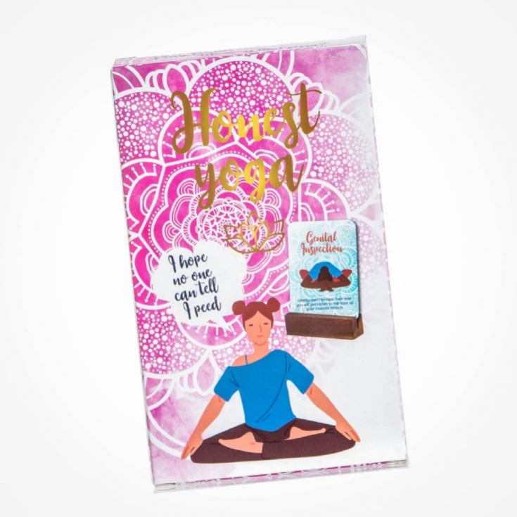 Brutally Honest Yoga Cards With Funny Yoga Poses And Wooden Stand 4 Brutally Honest Yoga Cards With Funny Yoga Poses And Wooden Stand - Image 2