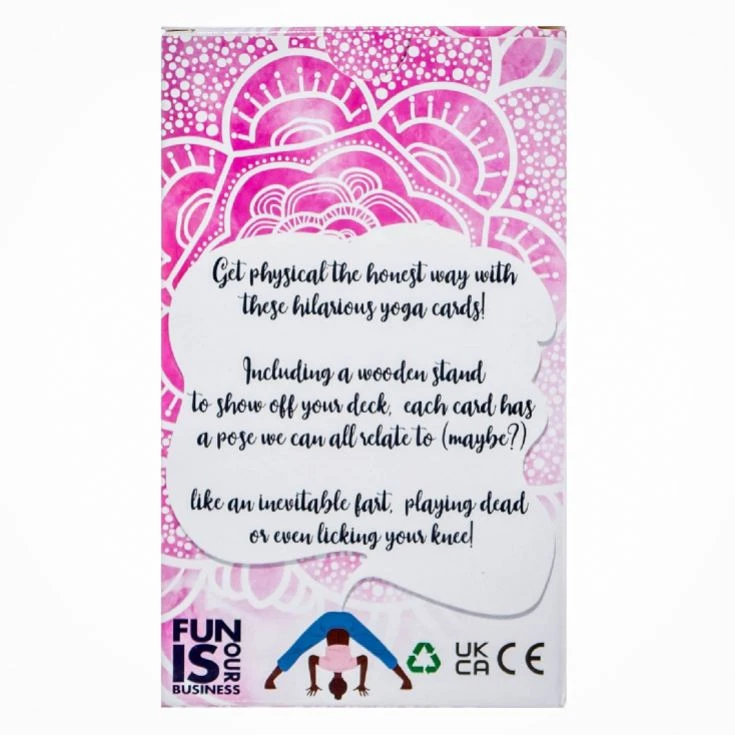 Brutally Honest Yoga Cards With Funny Yoga Poses And Wooden Stand 5 Brutally Honest Yoga Cards With Funny Yoga Poses And Wooden Stand - Image 3