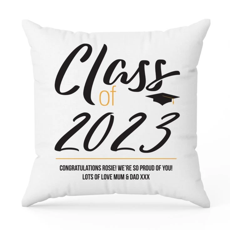 Personalised Class Of Graduation Cushion 4 Personalised Class Of Graduation Cushion - Image 2