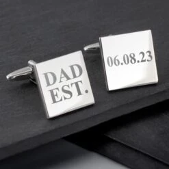 Dad Established Personalised Cufflinks 11 Dad Established Personalised Cufflinks -Cheap Gifts Store 735x735 fitbox dad established cufflinks 1 1
