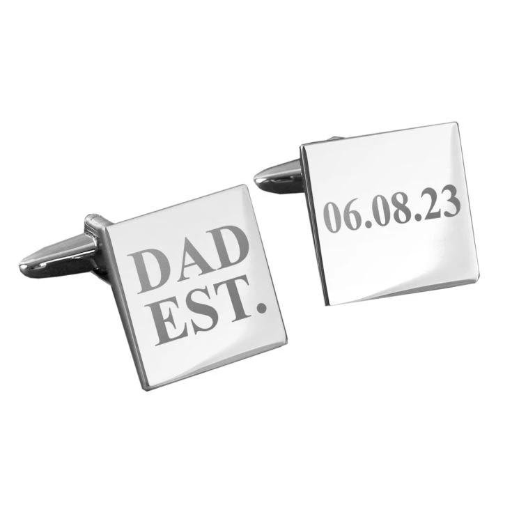 Dad Established Personalised Cufflinks 6 Dad Established Personalised Cufflinks - Image 4