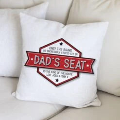 Personalised Dad's Seat Cushion