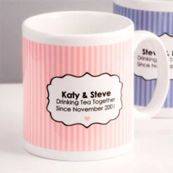Drinking Tea Together Since... Personalised Pair Of Mugs -Cheap Gifts Store 735x735 fitbox drinking tea together since pair of mugs 4
