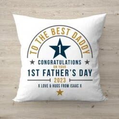 Personalised First Father's Day Cushion