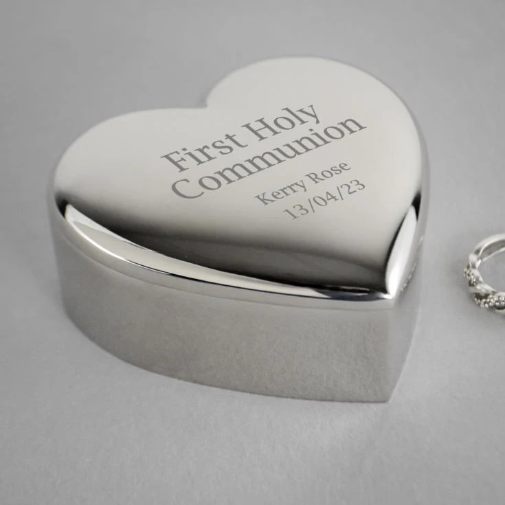 Personalised First Holy Communion Heart Trinket Box 7 Personalised First Holy Communion Heart Trinket Box - Image 5