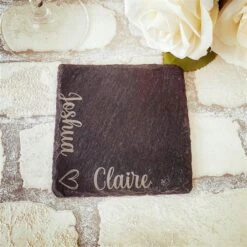 Personalised Set Of 4 Slate Coasters