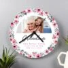 Personalised Floral Grandma Photo Clock