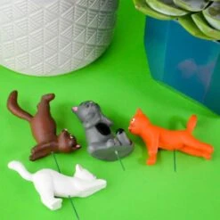 Pack Of 4 Mini Plant Pot Yoga Cats -Cheap Gifts Store 735x735 fitbox gir238 plant pot yoga cats 10