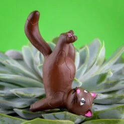 Pack Of 4 Mini Plant Pot Yoga Cats -Cheap Gifts Store 735x735 fitbox gir238 plant pot yoga cats 4