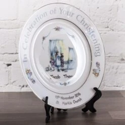 Personalised Heron China Christening Plate -Cheap Gifts Store 735x735 fitbox h01001 christening plate 600 c