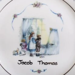 Personalised Heron China Christening Plate -Cheap Gifts Store 735x735 fitbox h01001 christening plate 600 d