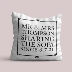 Mr & Mrs Sharing The Sofa Personalised Cushion -Cheap Gifts Store 735x735 fitbox had216 mr mrs sharing the sofa personalised cushion 3