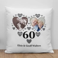 Personalised Then And Now Diamond Anniversary Photo Cushion -Cheap Gifts Store 735x735 fitbox had259 then and now diamond anniversary photo cushion 1 1