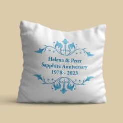 Personalised Sapphire Anniversary Cushion -Cheap Gifts Store 735x735 fitbox had261 had328 sapphire anniversary cushions 4