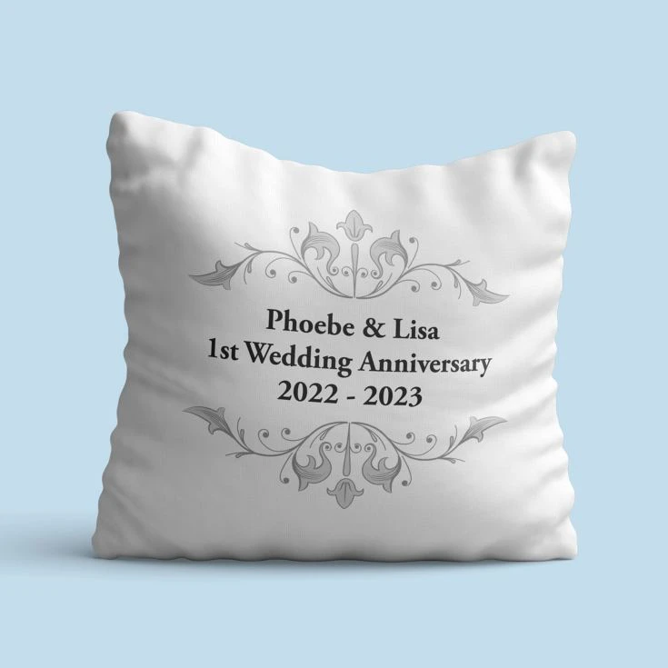 Personalised Anniversary Cushion 4 Personalised Anniversary Cushion - Image 2