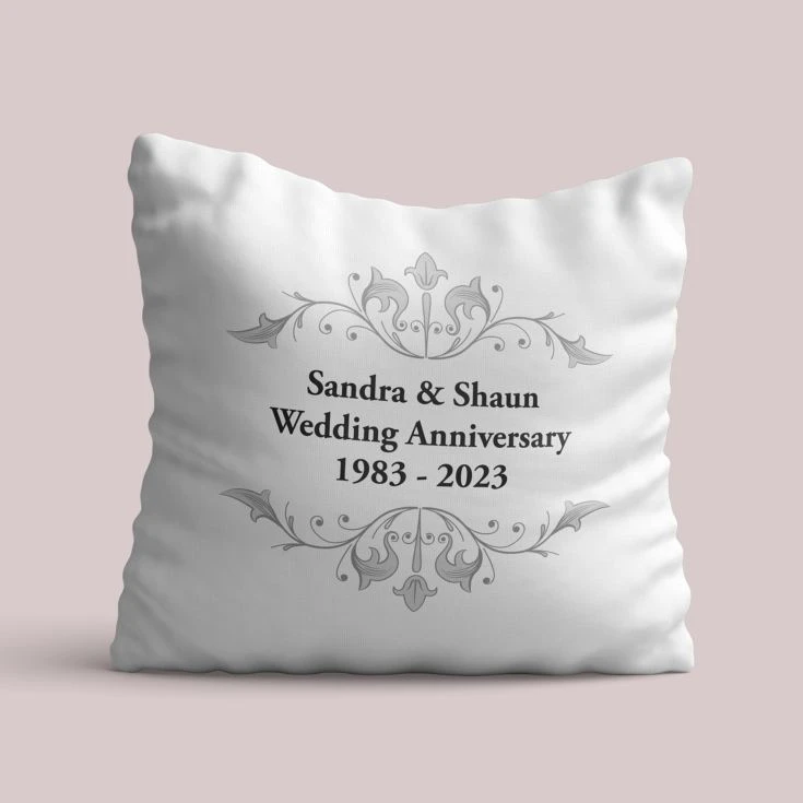 Personalised Anniversary Cushion 5 Personalised Anniversary Cushion - Image 3