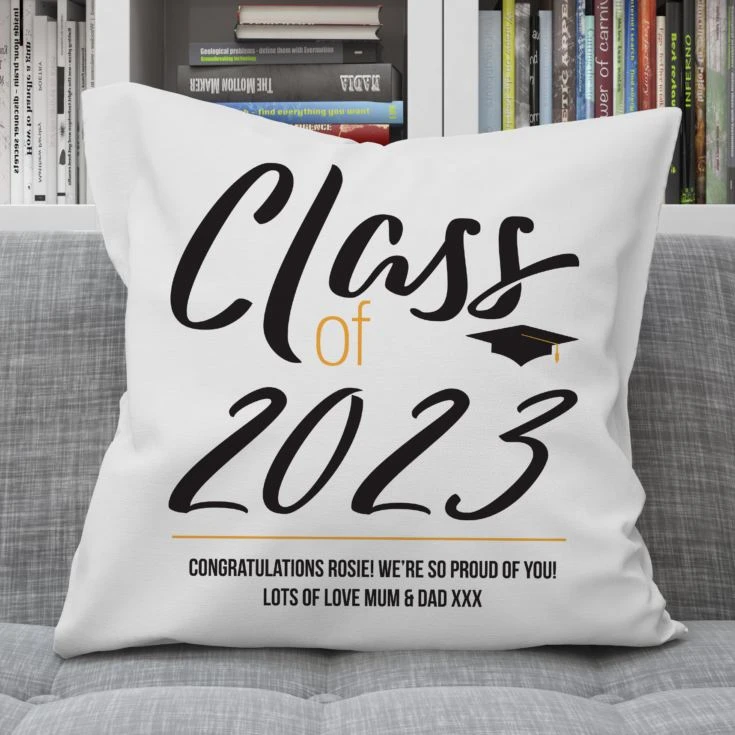 Personalised Class Of Graduation Cushion 5 Personalised Class Of Graduation Cushion - Image 3