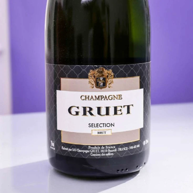 Gruet Brut Champagne & Gift Box With Personalised Ribbon - Image 2
