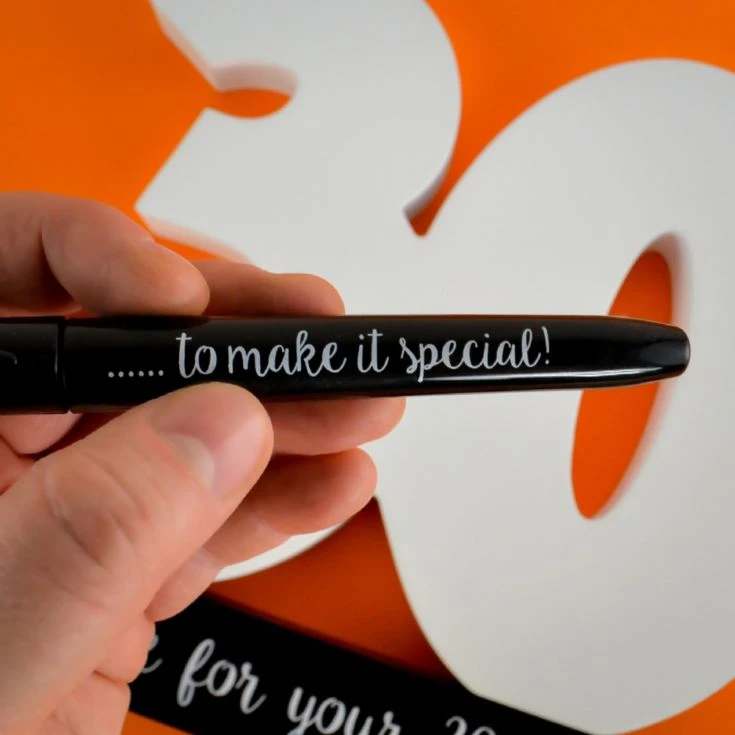 30th Birthday Signature Numbers And Pen 7 30th Birthday Signature Numbers And Pen - Image 5