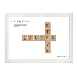 Framed 'Love Tiles' Personalised Print -Cheap Gifts Store 735x735 fitbox love tiles white frame base