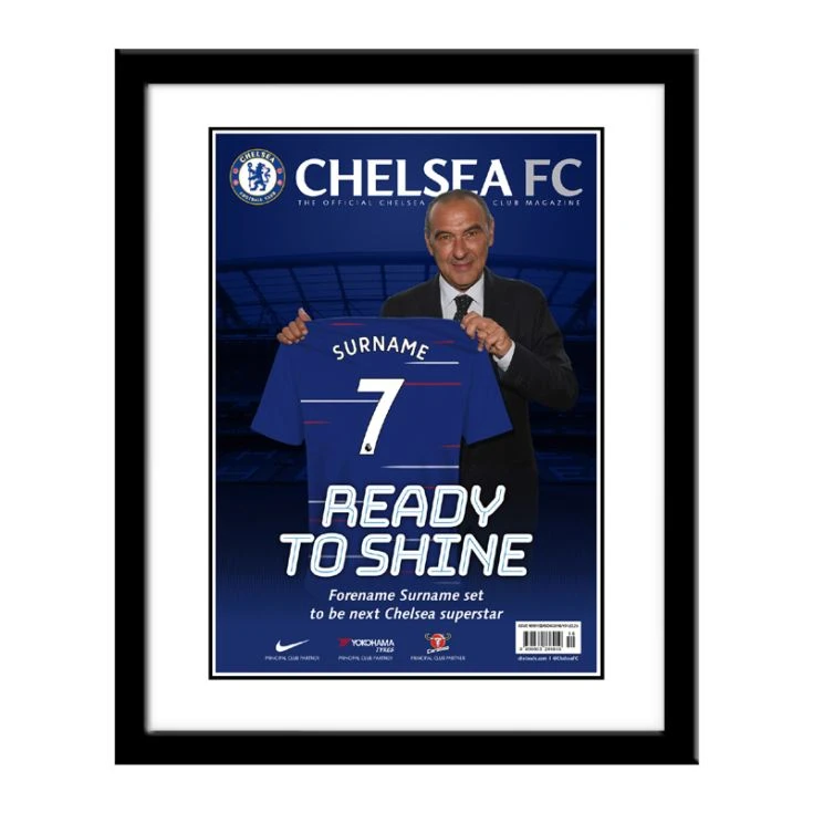 Personalised Chelsea Magazine Cover - Framed 3 Personalised Chelsea Magazine Cover - Framed