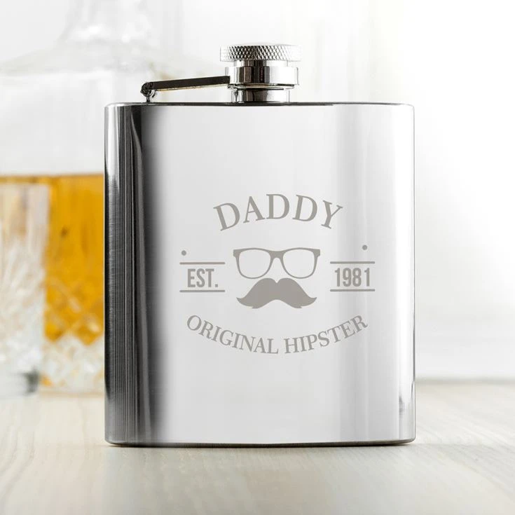 Original Hipster's Silver Hip Flask 3 Original Hipster's Silver Hip Flask
