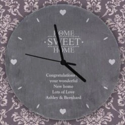 Personalised Home Sweet Home Slate Clock 9 Personalised Home Sweet Home Slate Clock -Cheap Gifts Store 735x735 fitbox p010578 1
