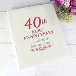 Personalised 40th Ruby Anniversary Traditional Photo Album -Cheap Gifts Store 735x735 fitbox p1012a34