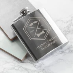 Engraved Legend Dad's Silver Hip Flask -Cheap Gifts Store 735x735 fitbox per217620180409041914429