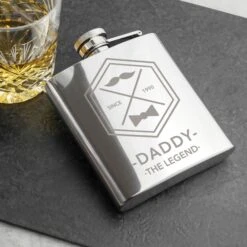 Engraved Legend Dad's Silver Hip Flask -Cheap Gifts Store 735x735 fitbox per217620180409041914492