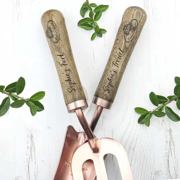 Personalised Luxe Copper Trowel And Fork Set 5 Personalised Luxe Copper Trowel And Fork Set - Image 3