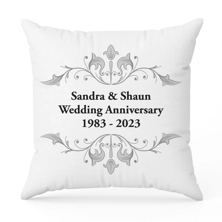 Personalised Anniversary Cushion 7 Personalised Anniversary Cushion - Image 5