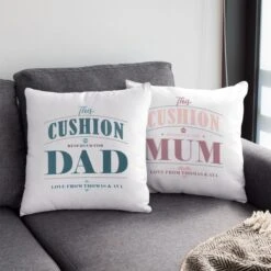 Personalised Pair Of Mum & Dad Cushions