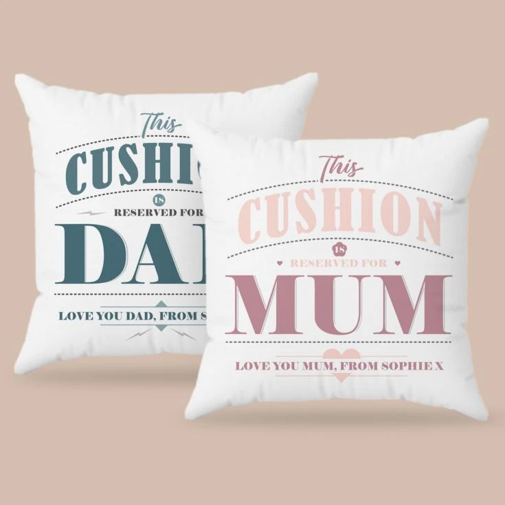 Personalised Pair Of Mum & Dad Cushions 7 Personalised Pair Of Mum & Dad Cushions - Image 5