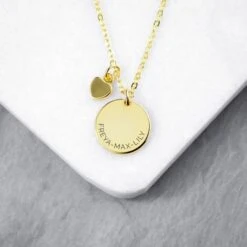 Personalised Polished Heart And Disc Necklace -Cheap Gifts Store 735x735 fitbox personalised polished heart and disc necklace 3