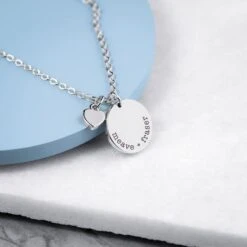 Personalised Polished Heart And Disc Necklace -Cheap Gifts Store 735x735 fitbox personalised polished heart and disc necklace 5
