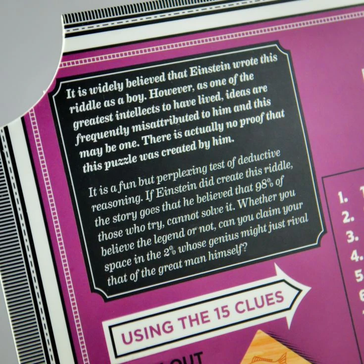Einstein House Riddle Puzzle 6 Einstein House Riddle Puzzle - Image 4