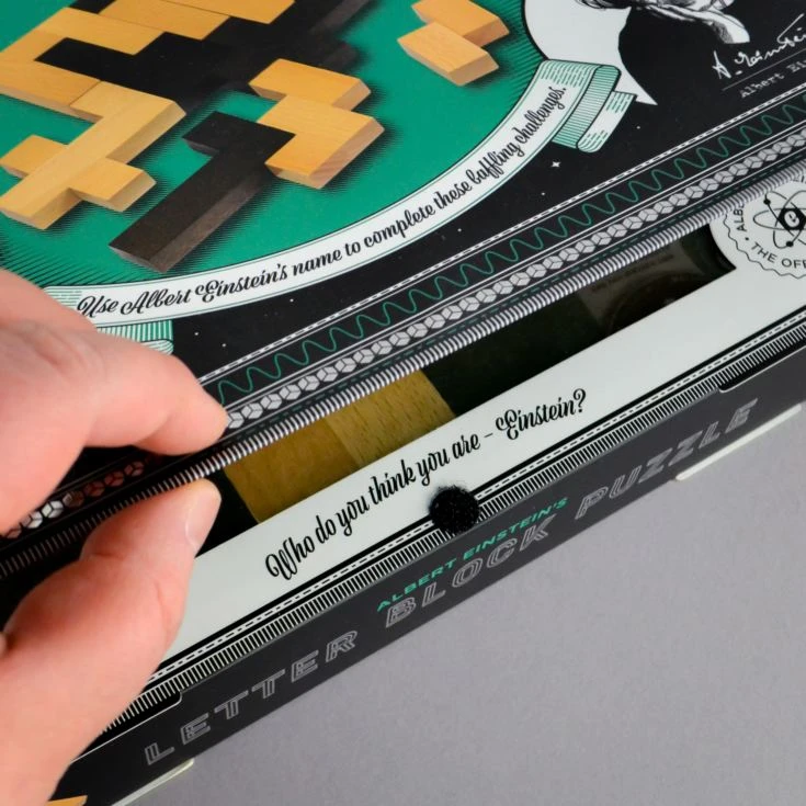 Einstein Letter Block Puzzle 4 Einstein Letter Block Puzzle - Image 2