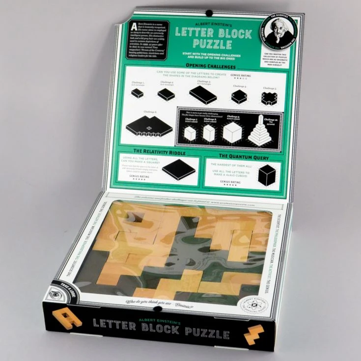 Einstein Letter Block Puzzle 5 Einstein Letter Block Puzzle - Image 3